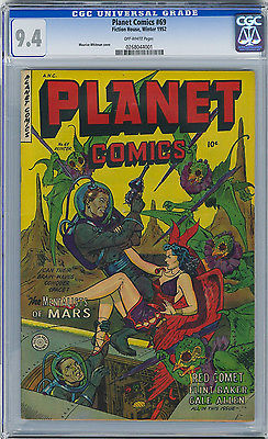 Planet Comics 69 CGC 94 OW HIGHEST GRADED Fiction House SciFi Golden Age