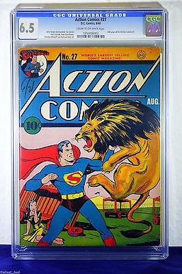 Action Comics 27 81940 CGC 65  Fine Universal  only 10 better Superman