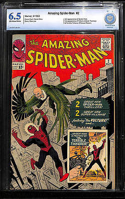Amazing SpiderMan 2  CBCS 65 FN Not CGC 1st Vulture Free Shipping