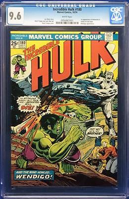 Incredible Hulk 180 CGC 96 1st appearance of Wolverine