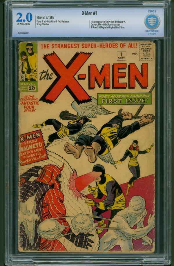 XMen 1 1963 CBCS Graded 20  1st Appearance  Origin Of The XMen  Not CGC