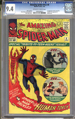 Amazing SpiderMan 8 CGC 94 NM Universal No Reserve