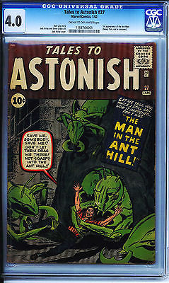 Tales to Astonish   27    CGC 40    1st App of AntMan        1962