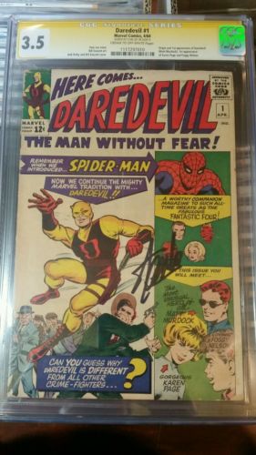 Daredevil 1 CGC 35 SS Stan Lee Signature Series 464  No Res