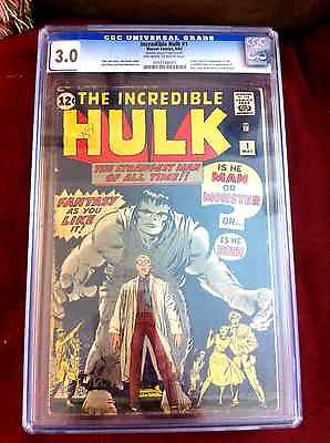 The Incredible Hulk 1 May 1962 Marvel CGC 3 