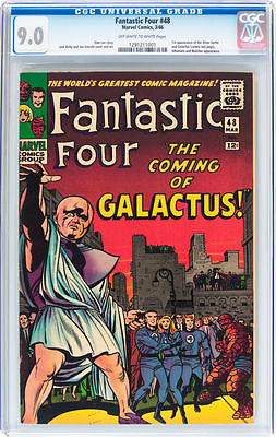 Fantastic Four 48  CGC 90  1st Silver Surfer  Galactus  oww pages