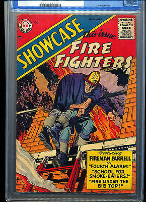 Showcase 1 1956 Fire Fighters CGC FNVF 70  Very Tough in High Grade