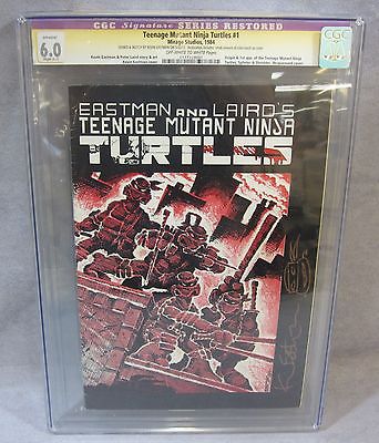 TEENAGE MUTANT NINJA TURTLES 1 First Print Eastman signature CGC 60 1984 TMNT