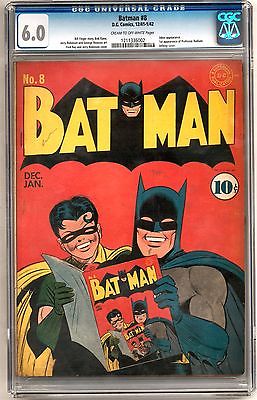 Batman 8 CGC 60 COW Joker Appearance Infinity Cover 1st Professor Radium