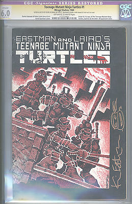 Teenage Mutant Ninja Turtles 1 1st print CGC 60 C1 SS Eastman sketch TMNT 1984