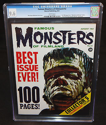 Famous Monsters of Filmland 13  Tied for 2nd highest grade  CGC 96  1961