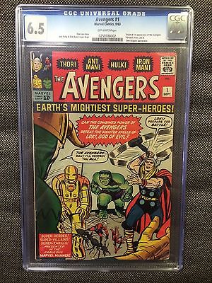 The AVENGERS 1 Origin of Team RARE CGC 65 Grade 1963 Marvel Comics