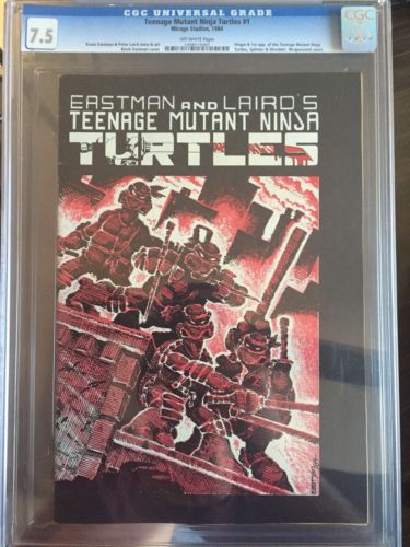 Teenage Mutant Ninja Turtles 1 CGC 75 1st Print  1st Appearance Of TNMT