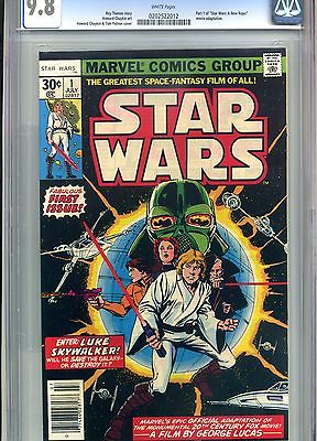 STAR WARS 1 CGC 98 WHITE PAGES INCREDIBLE COPY MARVEL COMICS 1977