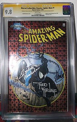 Amazing SpiderMan 300 Chromium 3X SS CGC 98 Stan Lee Todd McFarlane 1st Venom