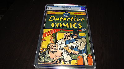Detective Comics 35 DC Comics Golden Age 1940 Hypodermic Needle Cover CGC 20