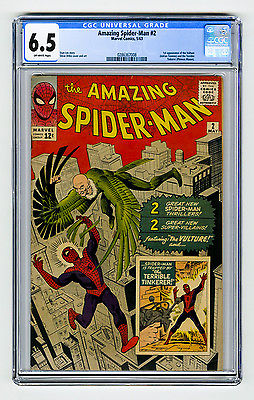 Amazing SpiderMan 2 CGC 65 OW 1st app Vulture Terrible Tinker Marvel Silver