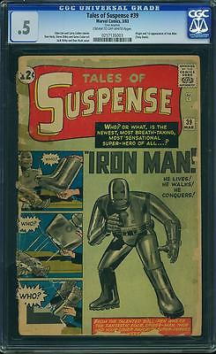 TALES OF SUSPENSE 39 CGC GRADED 1 IRONMAN AVENGERS AMAZING SPIDERMAN HULK XMEN