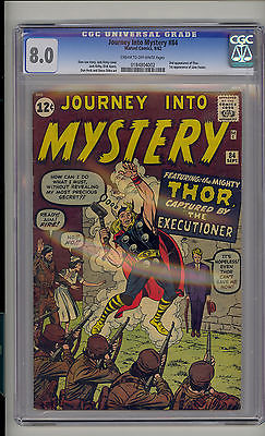 Journey into Mystery 84 CGC 80 Fine 2nd Thor Unrestored 1st Jane Foster Marvel