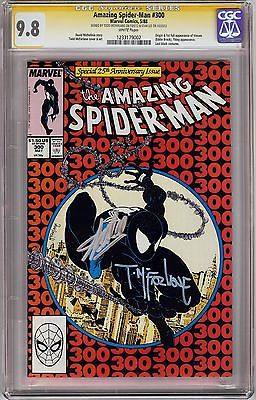 Amazing SpiderMan 300 CGC SS 98 WP signed by Stan Lee  Todd McFarlane
