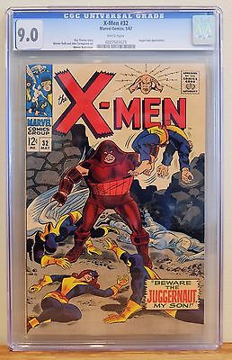 XMEN 32 CGC 90  WHITE PAGES EARLY JUGGERNAUT APPEARANCE
