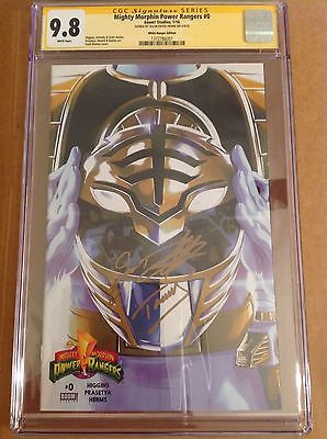 CGC 98 SS Mighty Morphin Power Rangers 0 White Ranger signed Jason David Frank