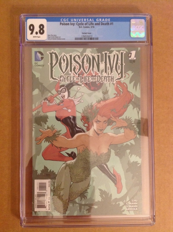 CGC 98 Poison Ivy Cycle of Life and Death 1 Dodson Variant Cover Harley Quinn