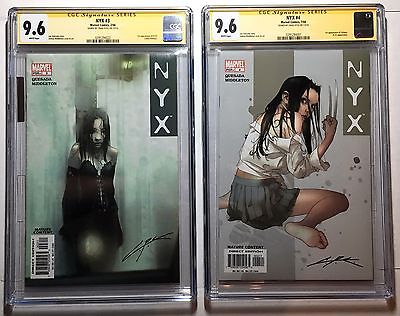 NYX 3  4 CGC 96 Signature Series Set  Signed by Craig Kyle creator of X23