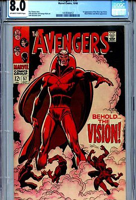 Avengers 57 CGC 80 1st Silverage Vision