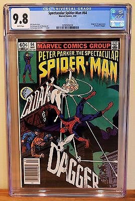 SPECTACULAR SPIDERMAN 64 CGC 98 1ST APP OF CLOAK  DAGGER NEWSSTAND COPY