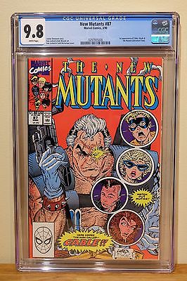 NEW MUTANTS 87  CGC 98  WHITE PAGES  1st APPEARANCE OF CABLE