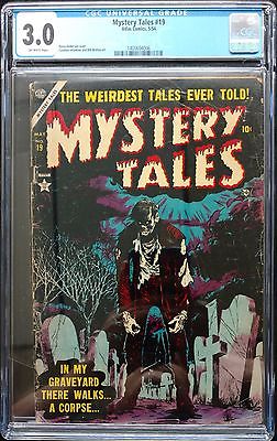 MYSTERY TALES 1954 19 CGC 30 OFF WHITE HOT INCREDIBLE HANDERSON ZOMBIE COVER