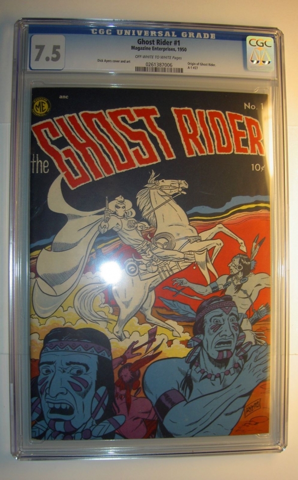 Ghost Rider 1 VF CGC 75 1950 ME precode Golden Age comic Dick Ayers art