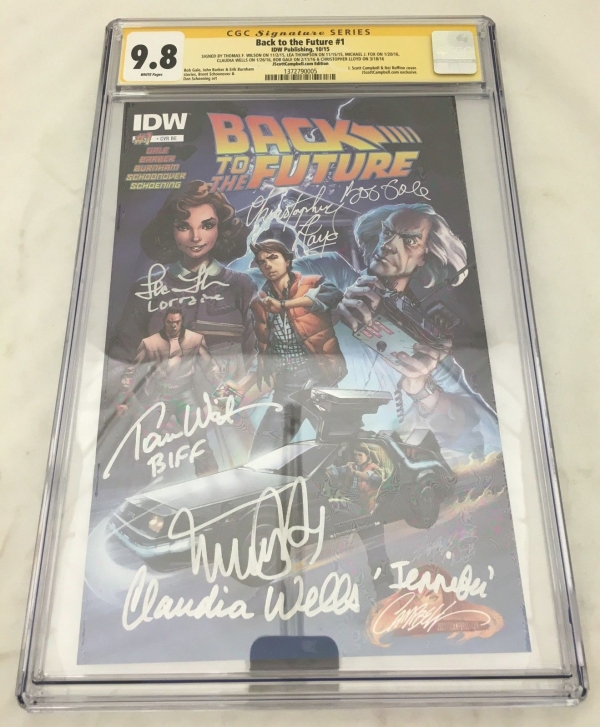 BACK TO THE FUTURE 1 CAMPBELL VARIANT CGC SIGNATURE 98 MICHAEL J FOX Lloyd HTF