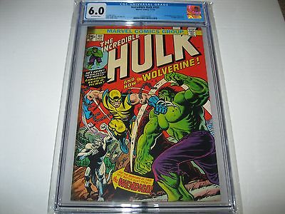 INCREDIBLE HULK 181CGC60 1ST WOLVERINE A GREAT LOOKING 60 LOOKS 90 