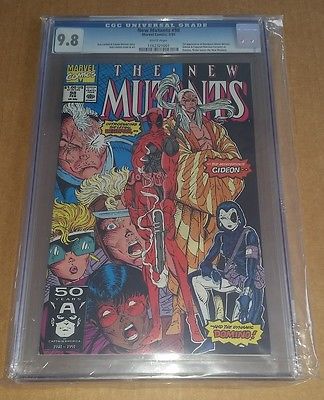 New Mutants 98 CGC 98 First Deadpool Marvel XMAS SALE