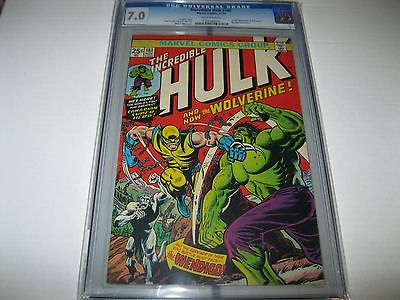 INCREDIBLE HULK 181CGC70 1ST WOLVERINE NO RESERVE MARVEL COMICS 1974  RARE 