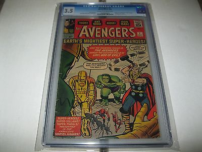 AVENGERS1 CGC 35  ORIGIN  1ST AVENGERS MARVEL COMICS 1963 GREAT MOVIE SERIES