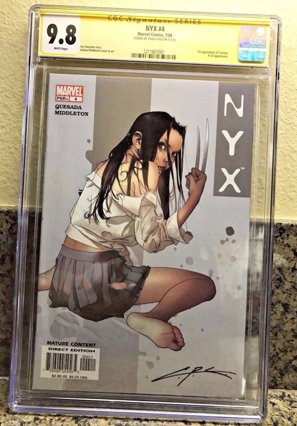 LOGAN Movie  Marvel NYX 4 CGC 98 Signature Series Signed by creator of X23