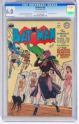 BATMAN 84 CGC 60 DC GOLDEN AGE COMIC BOOK 1954 BATMAN CATWOMAN BEAUTY CONTEST