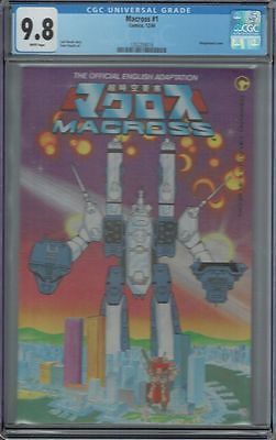 CGC 98 MACROSS 1 WHITE PAGES 1ST ROBOTECH APPEAR COMIC 1984 SUPER RARE GRADE