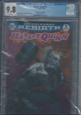 HARLEY QUINN 1 BULLET PROOF COMICS PINK DELLOTTO VARIANT COVER CGC 98