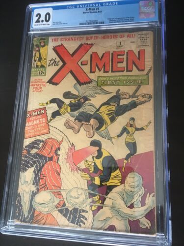 XMen 1 CGC 20 CR To OW Pages 1963 Lee Kirby 3 Day Auction No Reserve