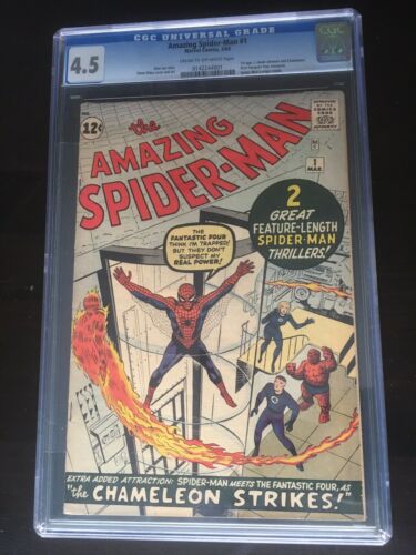 Amazing SpiderMan 1 CGC 45 Cr To OW Pgs 31963 Unrestored 3 Day Auction Nice