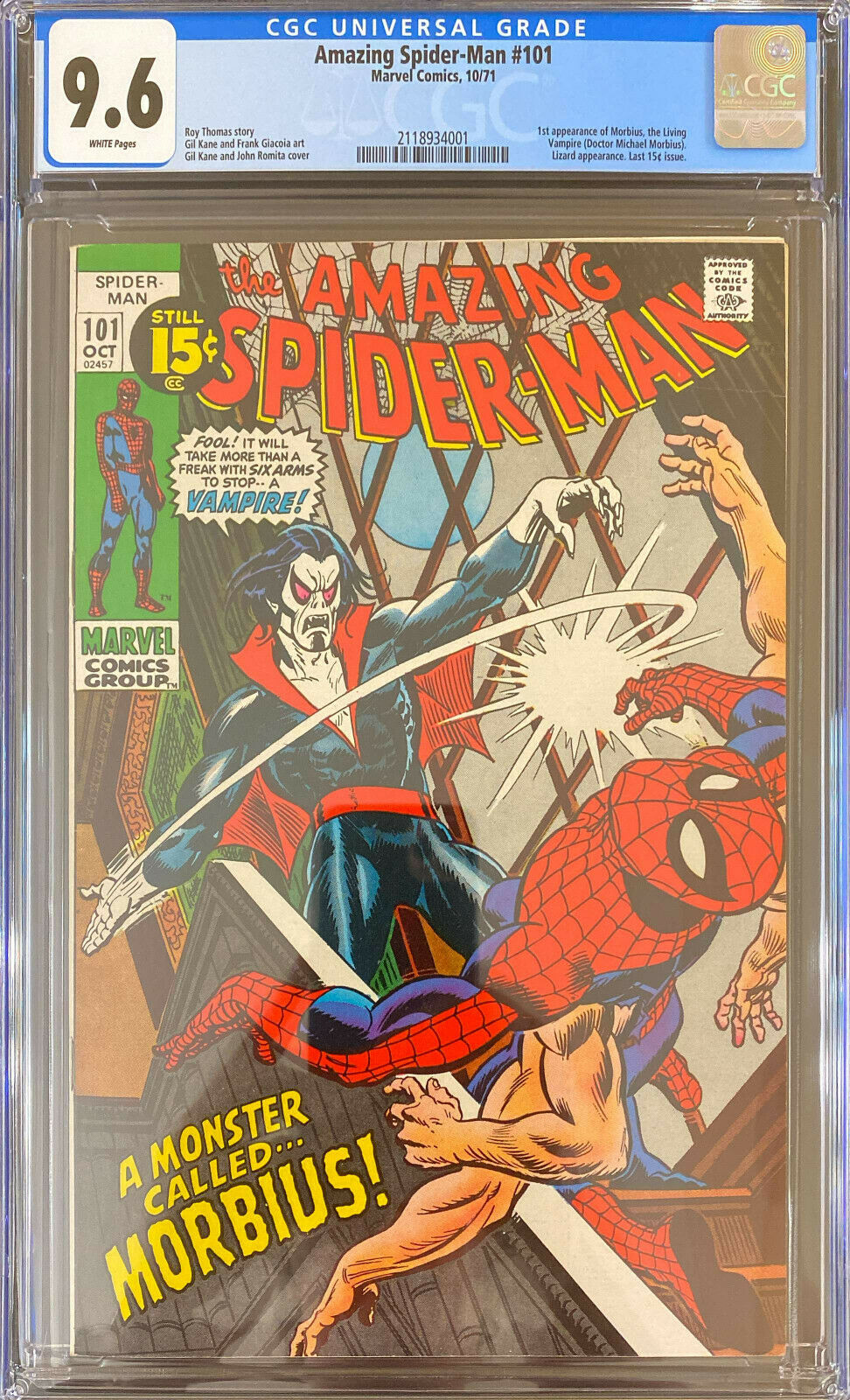 Amazing SpiderMan 101 CGC 96