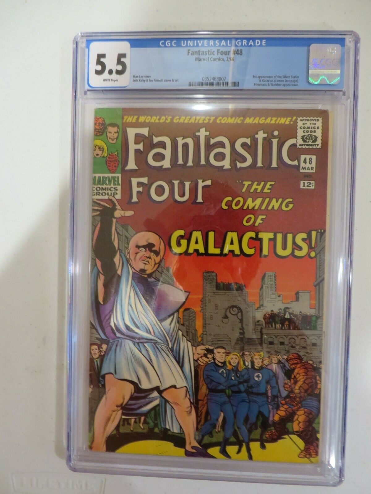CGC 55 MARVEL FANTASTIC FOUR 48 1ST APPEARANCE OF SILVER SURFER