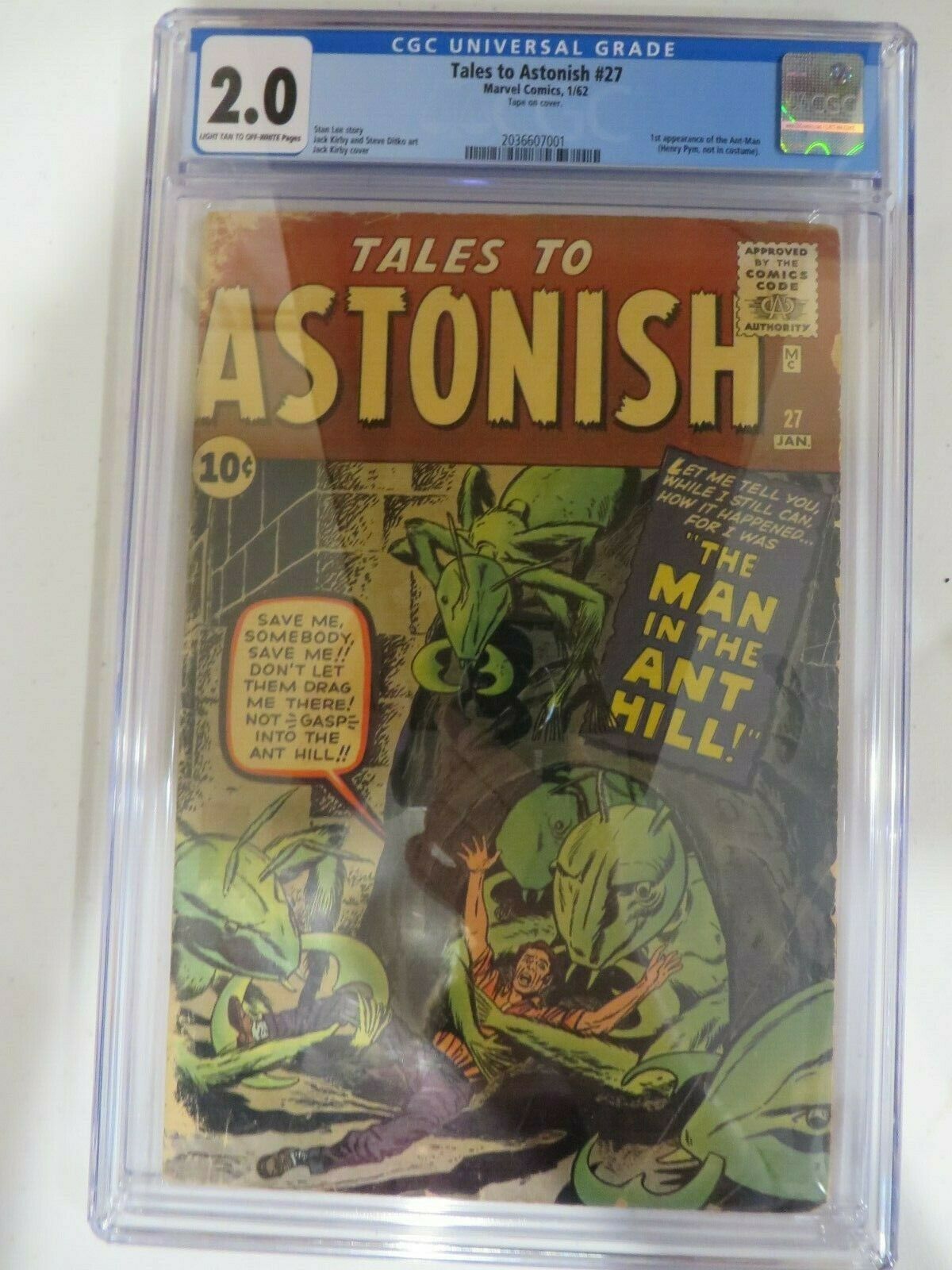 CGC 20 MARVEL TALES TO ASTONISH 27 1ST APPEARANCE ANTMAN