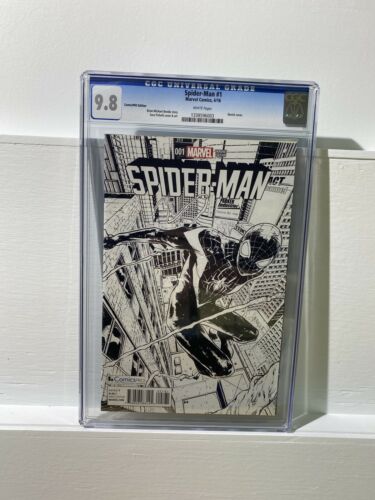 Spiderman 1 2016 ComicsPro Variant CGC 98 Rare Pichelli Marvel Miles Morales