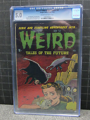 WEIRD TALES OF THE FUTURE 4 1952 CGC 50 CR TO OFF WH WOLVERTON COVER 