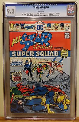 ALL STAR COMICS 58  CGC 92  WHITE PAGES 1st Appearance of POWER GIRL 